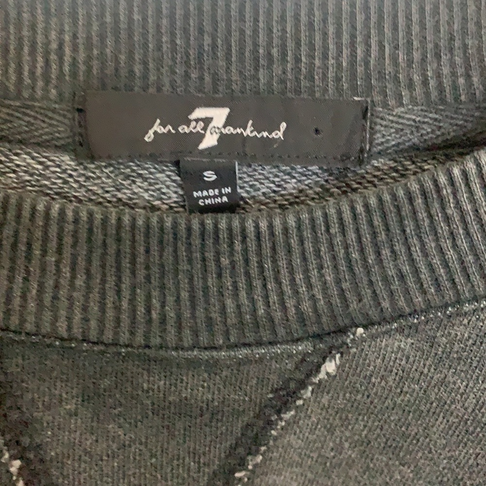 🥰 Lounge Set Ruffle Crop High Waist Jogger 7forallmankind - Picture 8 of 11